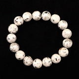 Japanese Natural Ise Granite 12mm Bead Bracelet 41.9g (ID:87927)