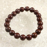 Japanese Natural Akadama Jasper 10mm Bead Bracelet 30.8g (ID:88073)