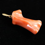 Japanese Natural Gem Coral Pendanttop 2.87g (ID:88228)