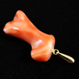 Japanese Natural Gem Coral Pendanttop 2.87g (ID:88228)