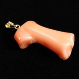 Japanese Natural Gem Coral Pendanttop 2.87g (ID:88228)