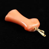 Japanese Natural Gem Coral Pendanttop 2.87g (ID:88228)