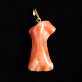 Japanese Natural Gem Coral Pendanttop 2.87g (ID:88228)