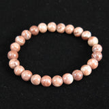 Japanese Natural Red Tosa Sakura 8mm Bead Bracelet 17.1g (ID:88408)