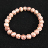 Japanese Natural Red Tosa Sakura 8mm Bead Bracelet 17.1g (ID:88408)