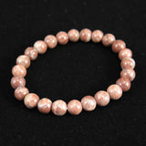 Japanese Natural Red Tosa Sakura 8mm Bead Bracelet 17.1g (ID:88408)
