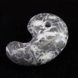 Japanese Natural Omi Taga Stone 34mm Magatama 13.6g (ID:88760)