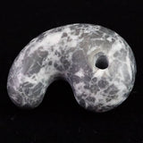 Japanese Natural Omi Taga Stone 34mm Magatama 13.6g (ID:88760)