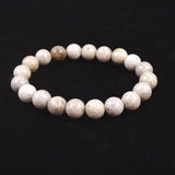 Japanese Natural Ninigi Quartz 10mm Bead Bracelet 28.3g (ID:89227)