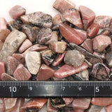Japanese Natural Rhodonite Mineral Chips 100g (ID:89418)