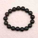 Japanese Natural Nachiguro Slate 12mm Bead Bracelet 41.2g (ID:89589)