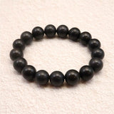Japanese Natural Nachiguro Slate 12mm Bead Bracelet 41.2g (ID:89589)