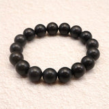 Japanese Natural Nachiguro Slate 12mm Bead Bracelet 41.2g (ID:89589)