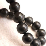 Japanese Natural Nachiguro Slate 12mm Bead Bracelet 41.2g (ID:89589)