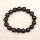 Japanese Natural Nachiguro Slate 12mm Bead Bracelet 41.2g (ID:89589)