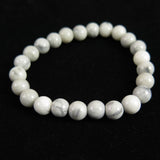 Japanese Natural Karst Stalactite 8mm Bead Bracelet 18.7g (ID:89709)