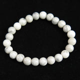 Japanese Natural Karst Stalactite 8mm Bead Bracelet 18.7g (ID:89709)