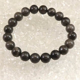 Japanese Natural Black Quartz 草入り Quartz Bead Bracelet 10mm 28.32g with Certificate (ID:89931)
