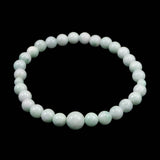 Natural Itoigawa Jadeite Light Green 6mm Bead Bracelet 11.8g with Certificate (ID:90337)