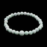 Natural Itoigawa Jadeite Light Green 6mm Bead Bracelet 11.8g with Certificate (ID:90337)