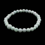 Natural Itoigawa Jadeite Light Green 6mm Bead Bracelet 11.8g with Certificate (ID:90337)