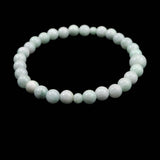 Natural Itoigawa Jadeite Light Green 6mm Bead Bracelet 11.8g with Certificate (ID:90337)