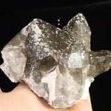 Japanese Natural Smoky Quartz Crystal Cluster Rough Stone 565g (ID:90436)