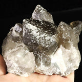 Japanese Natural Smoky Quartz Crystal Cluster Rough Stone 565g (ID:90436)