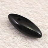 Japanese Natural 隠岐の島 黒曜石 Taishu 25mm 2.4g with Directory Card (ID:90659)