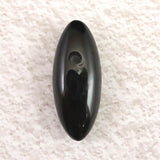 Japanese Natural Okinoshima Obsidian 25mm Taishu 2.4g (ID:90659)