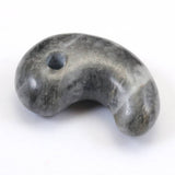 Japanese Natural Churaumi Chert 26mm Magatama 6.0g (ID:90696)