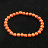 Japanese Natural Akadama Jasper 6.5mm Bead Bracelet 12.7g (ID:91631)