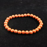 Japanese Natural Akadama Jasper 6.5mm Bead Bracelet 12.7g (ID:91631)