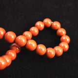 Japanese Natural Akadama Jasper 6.5mm Bead Bracelet 12.7g (ID:91631)