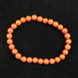 Japanese Natural Akadama Jasper 6.5mm Bead Bracelet 12.7g (ID:91631)