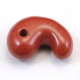 Japanese Natural Akadama Jasper 23mm Magatama 5.0g (ID:91819)
