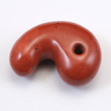 Japanese Natural Akadama Jasper 23mm Magatama 5.0g (ID:91819)