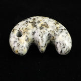 Japanese Natural Kurama Diorite 31mm Beast-Shaped Magatama 11.0g (ID:92420)