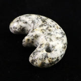 Japanese Natural Kurama Diorite 31mm Beast-Shaped Magatama 11.0g (ID:92420)