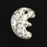 Japanese Natural Kurama Diorite 31mm Beast-Shaped Magatama 11.0g (ID:92420)