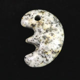 Japanese Natural Kurama Diorite 31mm Beast-Shaped Magatama 11.0g (ID:92420)