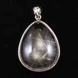 Japanese Natural Quartz Rutile Included Drop Shape 29mm Pendanttop 11.9g (ID:92455)