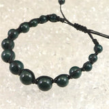 Izumo Jasper 石 Grade SA 紐網 Bead Bracelet 10mm 12.4g with Directory Card (ID:92729)
