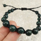 Izumo Jasper Stone Grade SA Braided Cord 10mm Bead Bracelet 12.4g (ID:92729)