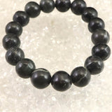 Japanese Natural Yamatohikari Stone A Grade 12mm Bead Bracelet 41.2g (ID:93177)