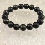 Japanese Natural Yamatohikari Stone A Grade 12mm Bead Bracelet 41.2g (ID:93177)