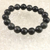 Japanese Natural Yamatohikari Stone A Grade 12mm Bead Bracelet 41.2g (ID:93177)
