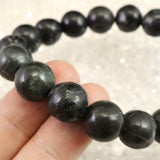 Japanese Natural Yamatohikari Stone A Grade 12mm Bead Bracelet 41.2g (ID:93177)