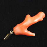Japanese Natural Gem Coral Pendanttop 1.96g (ID:93520)
