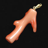 Japanese Natural Gem Coral Pendanttop 1.96g (ID:93520)